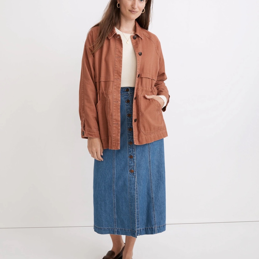 Madewell Ashgrove Chore Jacket in Burnt Umber Small EUC